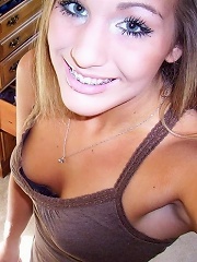 Amateur teen girl self shot